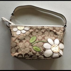 EUC Coach Purse with Leather Daisy’s on the front